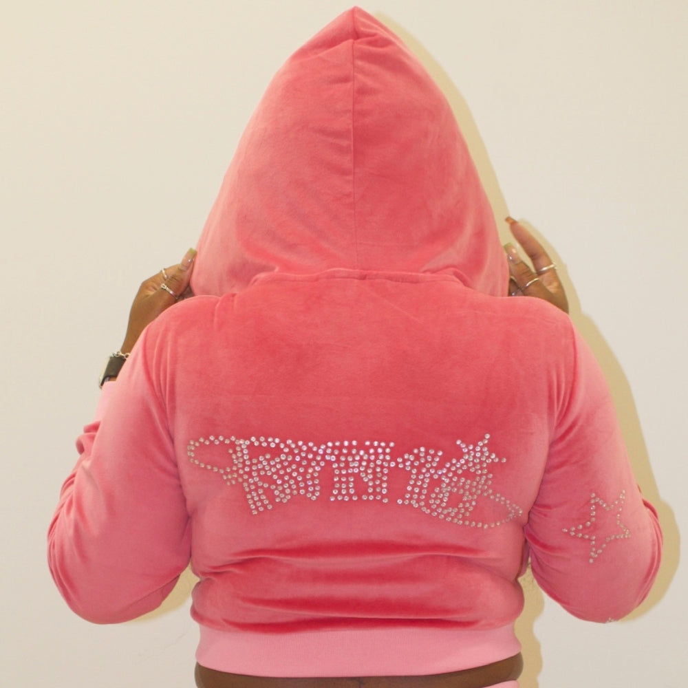 Ten/18 x M.O.S.T. Velour Cropped Hoodie