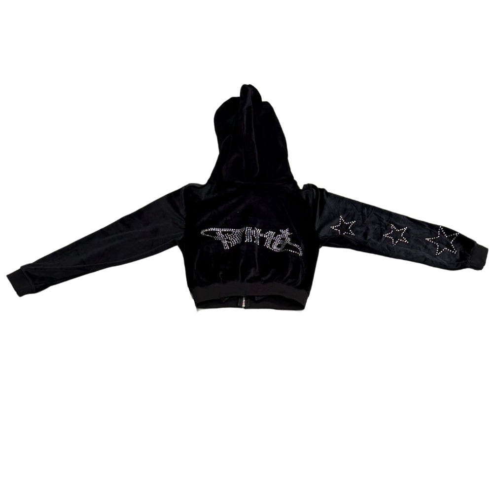 Ten/18 x M.O.S.T. Velour Cropped Hoodie