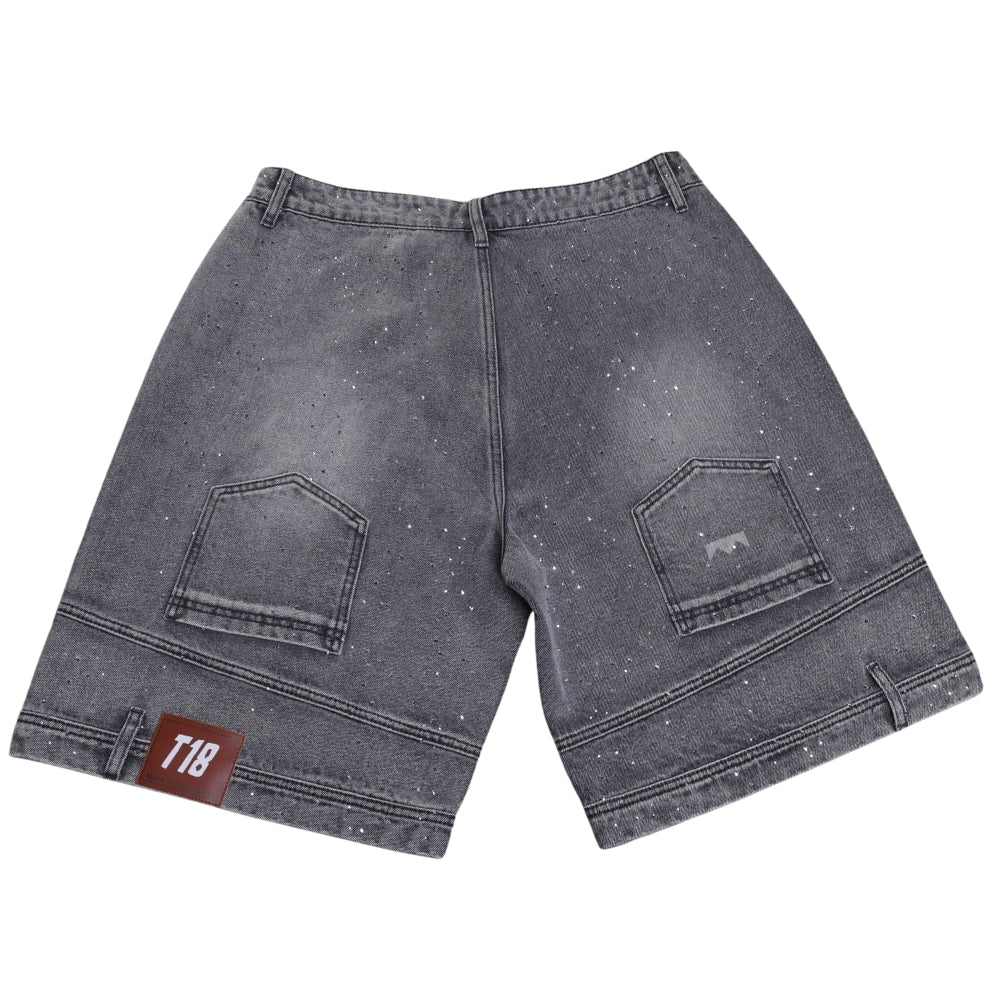 Ten/18 Rhinestone Reverse Jorts