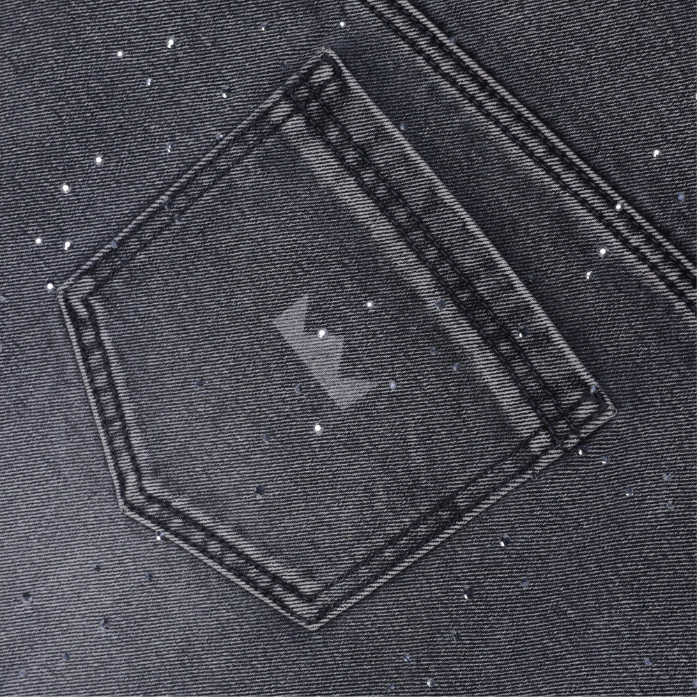 Ten/18 Rhinestone Reverse Jorts